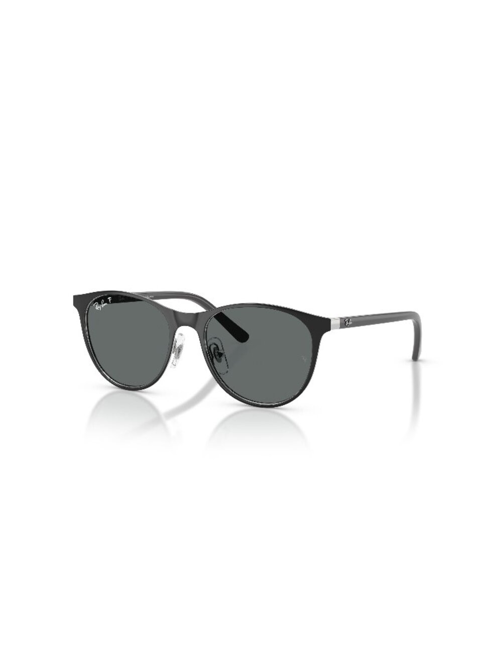 New Ray-Ban Kids Unisex Sunglasses Black Grey Lens Metal Frame Ray Ban RJ9552S